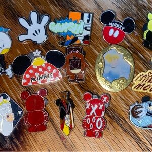 Disney Colorful Character Pin Collection